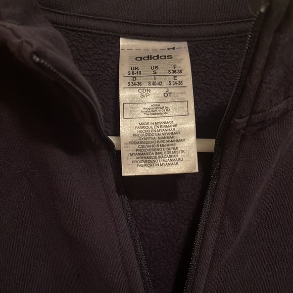 Adidas Half Zipper Hoodie - black and pink - Picture 2 of 3